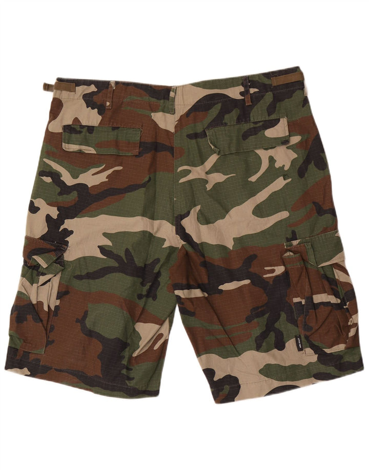 Mil-Tec Herre Cargo Shorts XL W40 Khaki Camouflage Bomuld