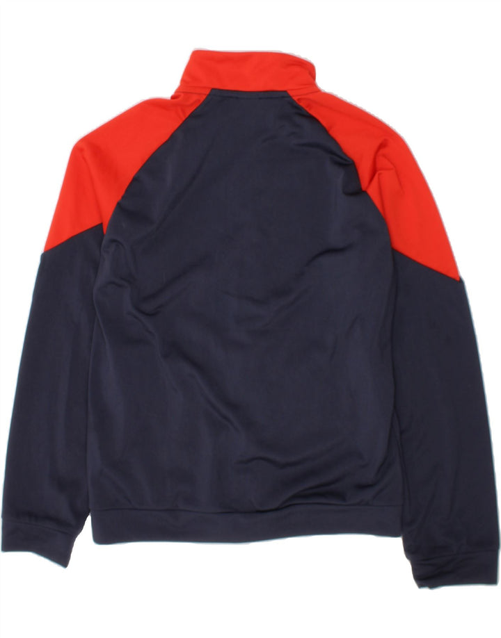PUMA Boys Graphic Tracksuit Top Jacket 11-12 Years  Navy Blue Colourblock Vintage Puma and Second-Hand Puma from Messina Hembry 