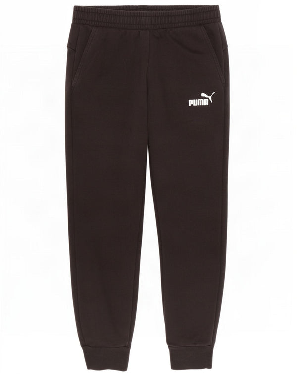 Puma Womens Tracksuit Trousers Joggers Large Black Cotton
