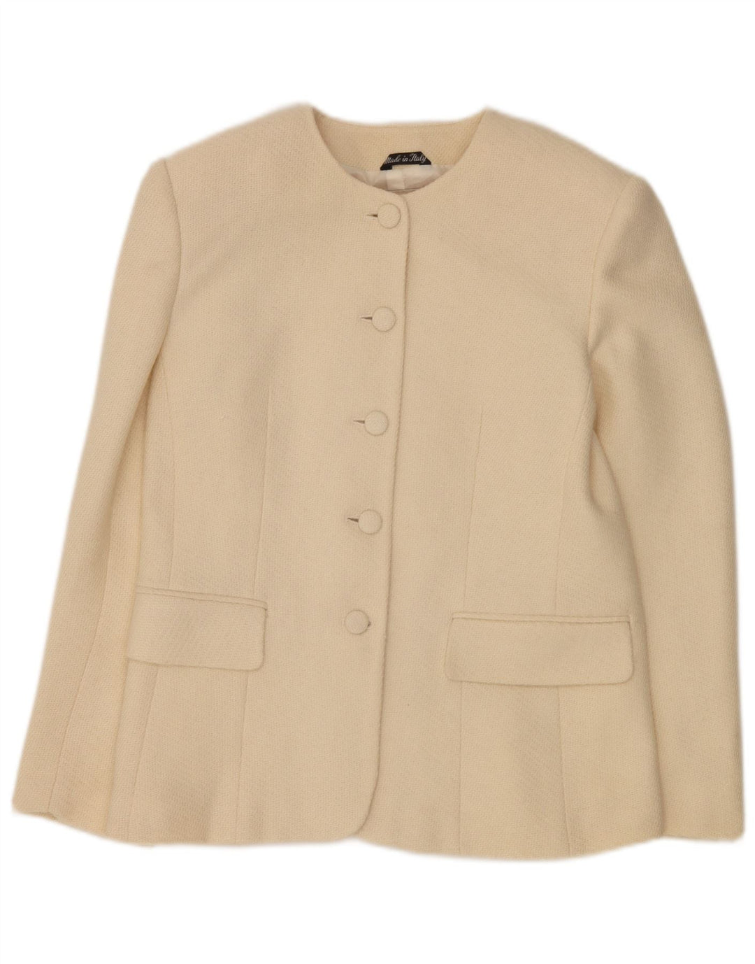 Andrea's Dame 5-knaps 2-delt nederdelsæt IT 46 Large W28 Beige Uld