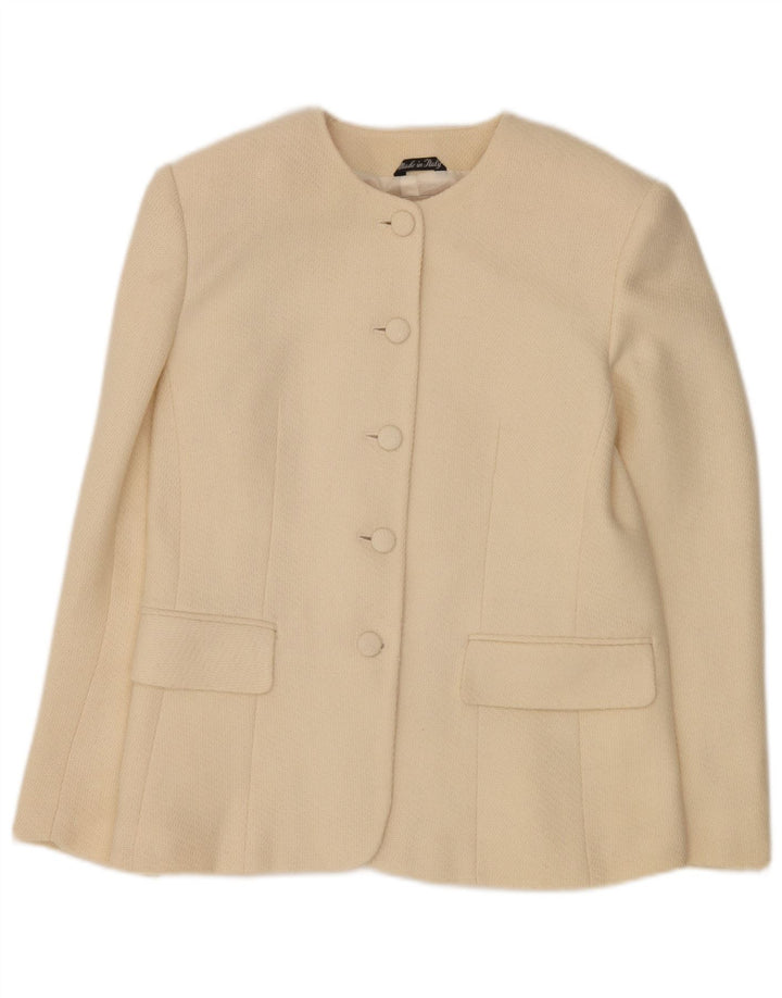 Andrea's Dame 5-knaps 2-delt nederdelsæt IT 46 Large W28 Beige Uld