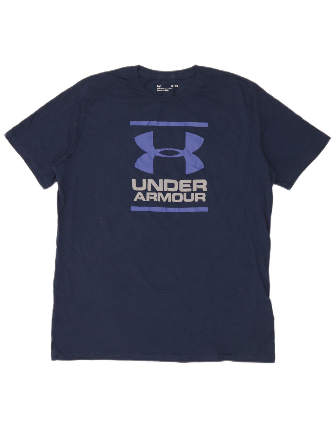 Under Armour Herre grafisk T-shirt Top Stor marineblå bomuld
