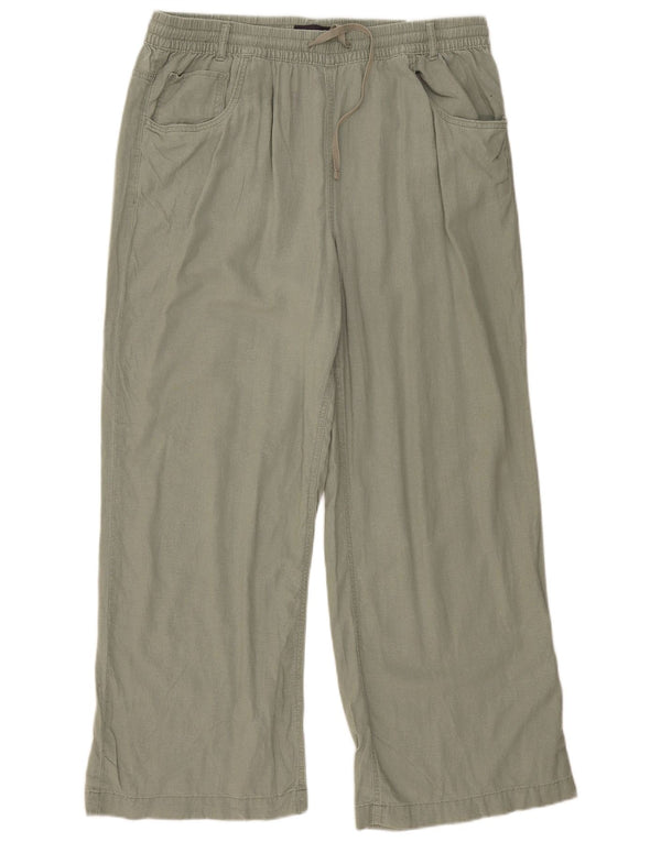 Marks & Spencer Lige fritidsbukser til kvinder UK 18 XL W36 L30 Khaki
