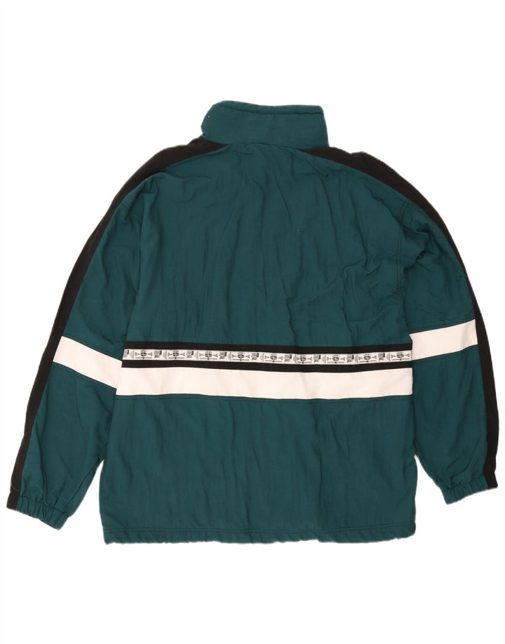 Crane Herre Windbreaker Jacket EU 48/50 Medium Green Colourblock Sports