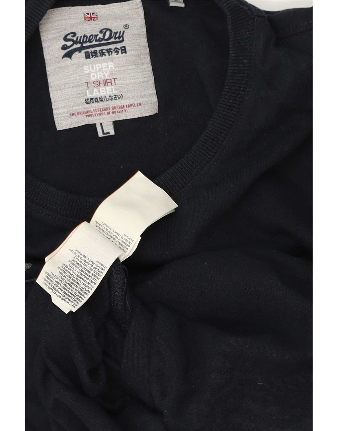 Superdry Grafisk Top Langærmet Herre Stor Marineblå Bomuld