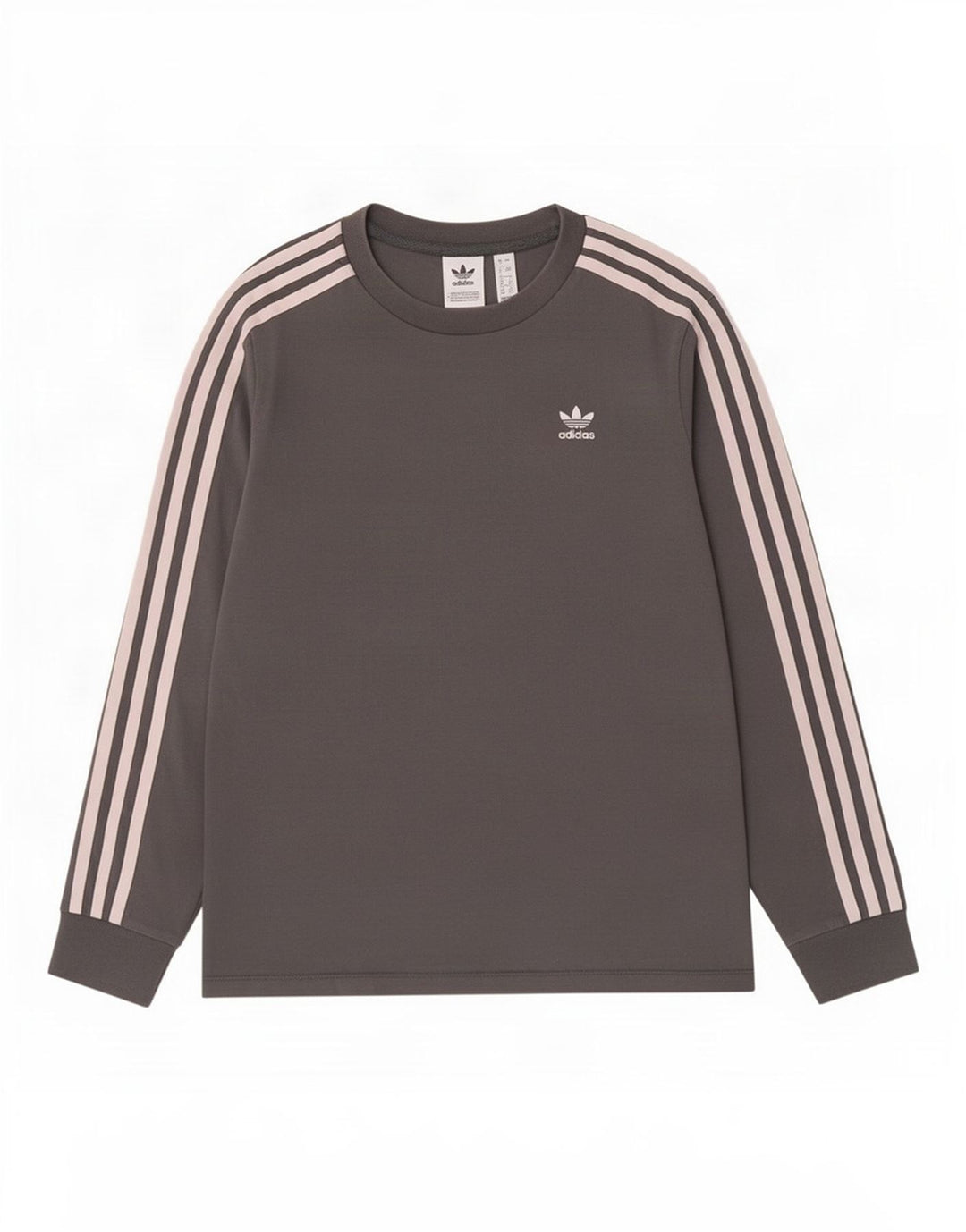 Adidas Dame Top Langærmet UK 8 Lille Grå Bomuld