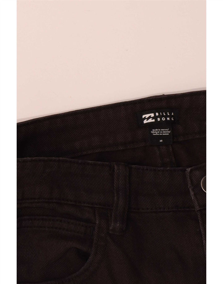 Billabong Dame Straight Jeans W28 L28 Sort Bomuld