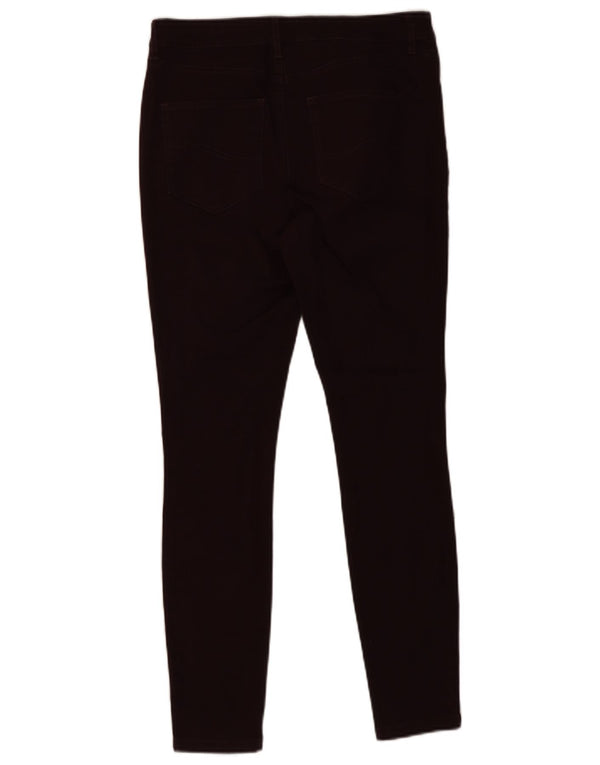 Fat Face Dame Skinny Jeans UK 10 Small W28 L28 Bourgogne bomuld