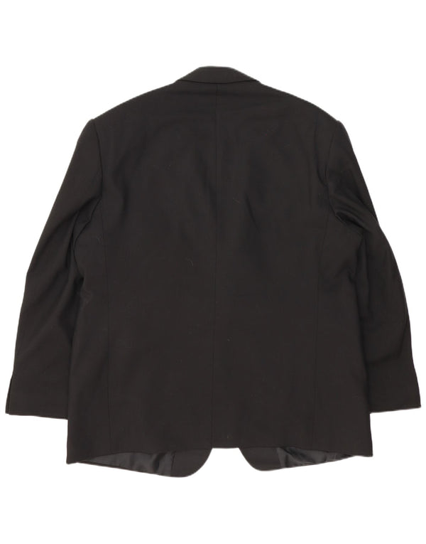 Marks & Spencer Herre 2-knaps blazerjakke UK 46 XL Sort Uld