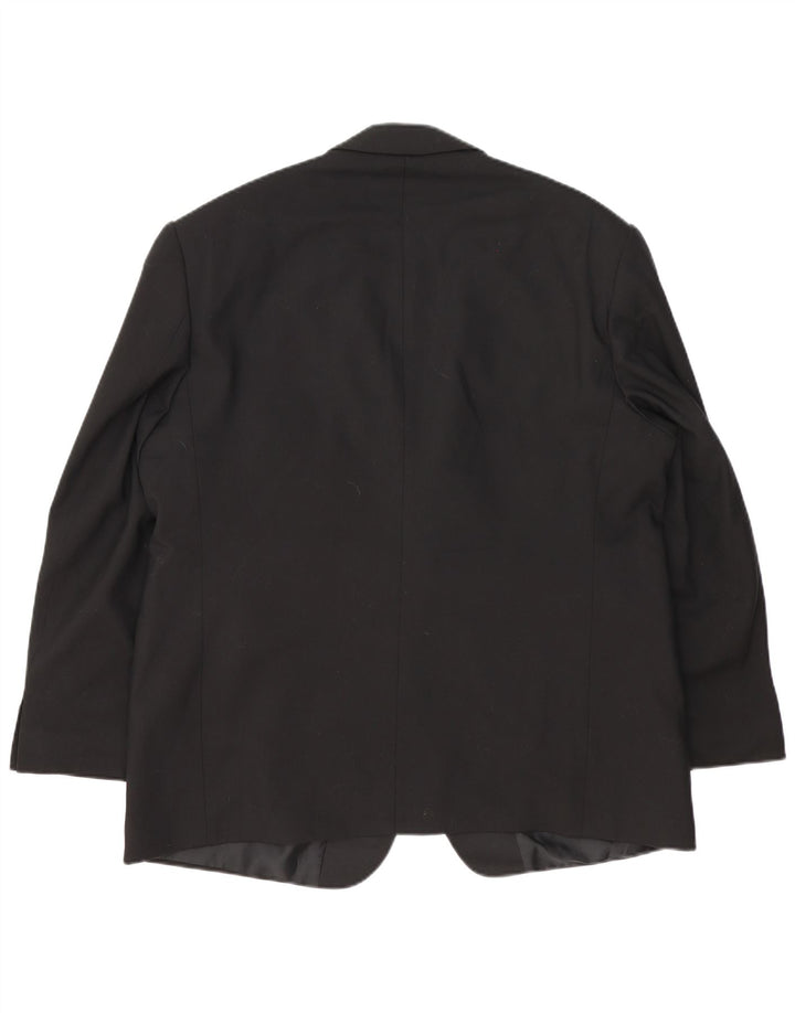 Marks & Spencer Herre 2-knaps blazerjakke UK 46 XL Sort Uld