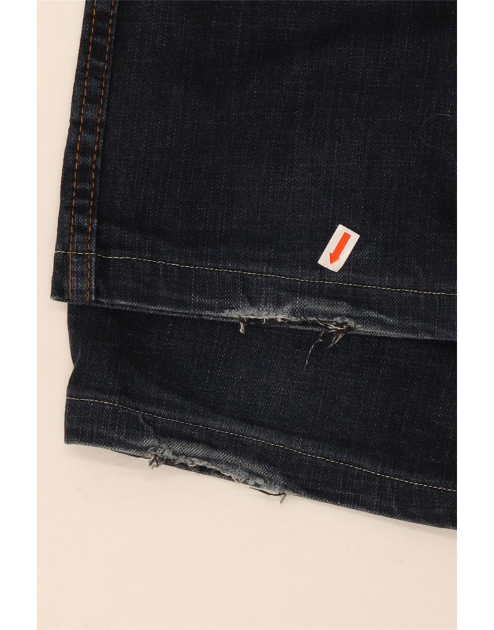 WRANGLER Herre Texas Stretch Straight Jeans W34 L31 Marineblå Bomuld