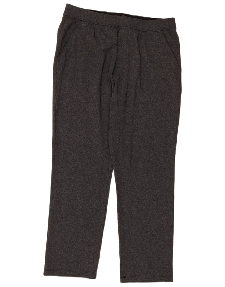 LULULEMON Womens Tracksuit Trousers UK 20 2XL Grey Nylon