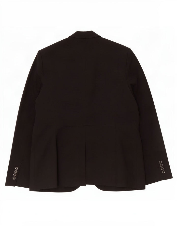 Marks & Spencer Dame 1-knaps blazerjakke UK 16 Stor sort polyester
