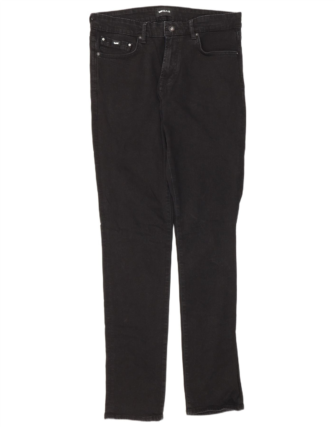 Gas Herre Albert Slim Jeans W33 L34 Sort Bomuld