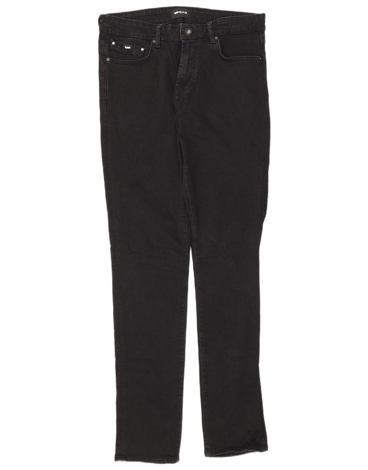 Gas Herre Albert Slim Jeans W33 L34 Sort Bomuld