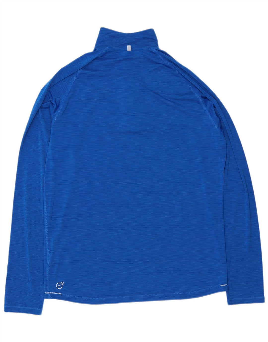 Puma herre lynlås hals top langærmet stor blå flækket polyester