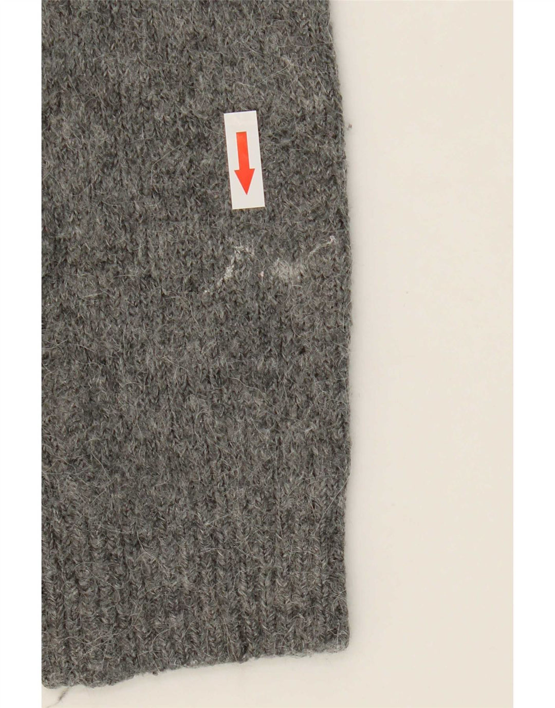 Zara Dame Grafisk V-hals sweater UK 10 Small Grey