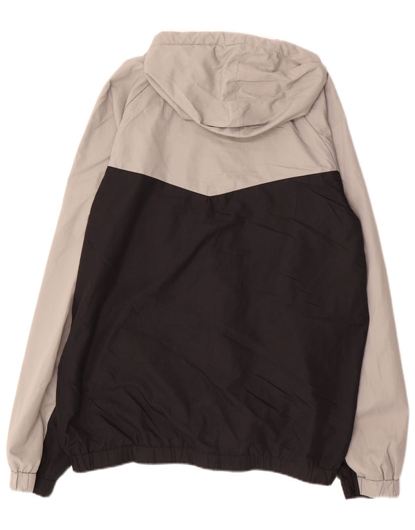 FILA Regnjakke med hætte til mænd UK 38 Medium Grey Colourblock Polyester