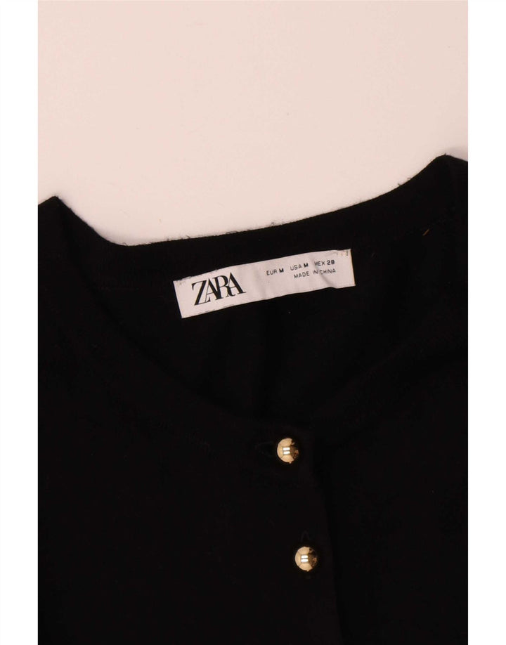 Zara Dame Cardigan Sweater UK 12 Medium Sort