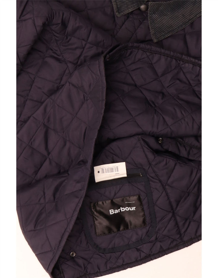 Barbour Herre quiltet jakke UK 44 2XL Navy Blue Polyester
