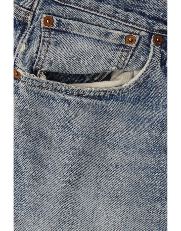 Levi's Men Distressed Slim Jeans W34 L35 Blå