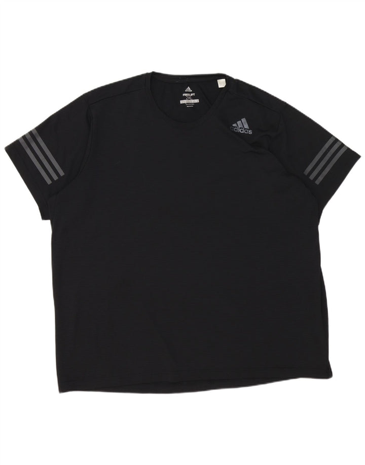 Adidas Herre Climacool T-Shirt Top 2XL Sort