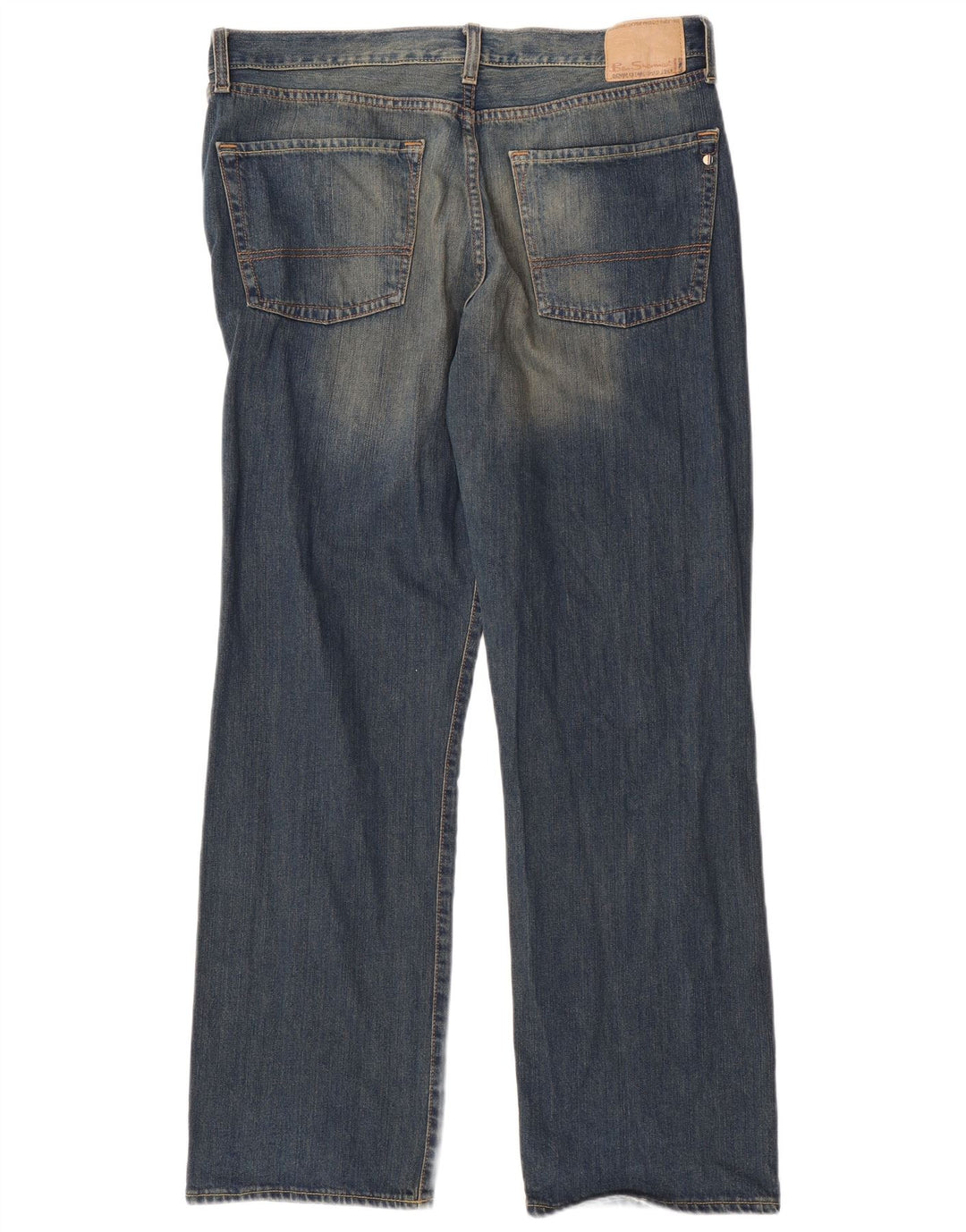 BEN SHERMAN Straight jeans til mænd W36 L32 blå bomuld