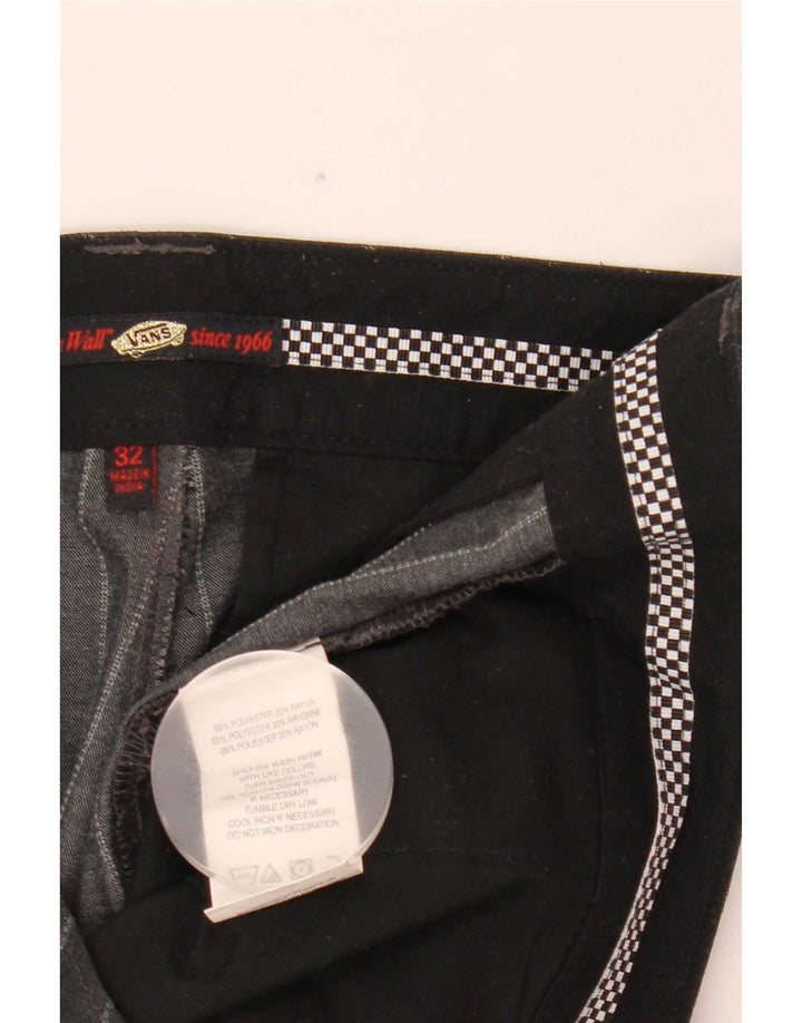 Vans Herre Chino Shorts W32 Medium Black Pinstripe Polyester