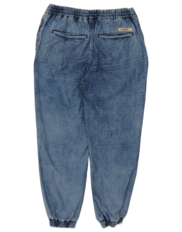 Tommy Hilfiger Dame Joggers Cropped Jeans W29 L24 Blå Geometrisk Viscose