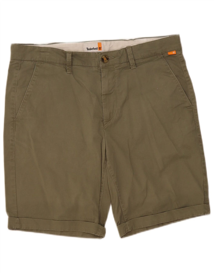 Timberland Herre Chino Shorts W33 Medium Khaki Bomuld