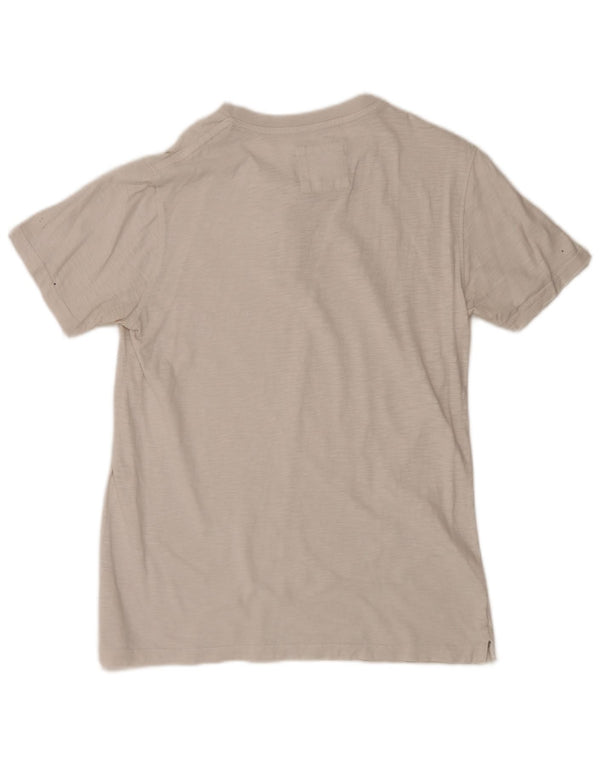 Fat Face Herre T-Shirt Top Medium Hvid Flecked