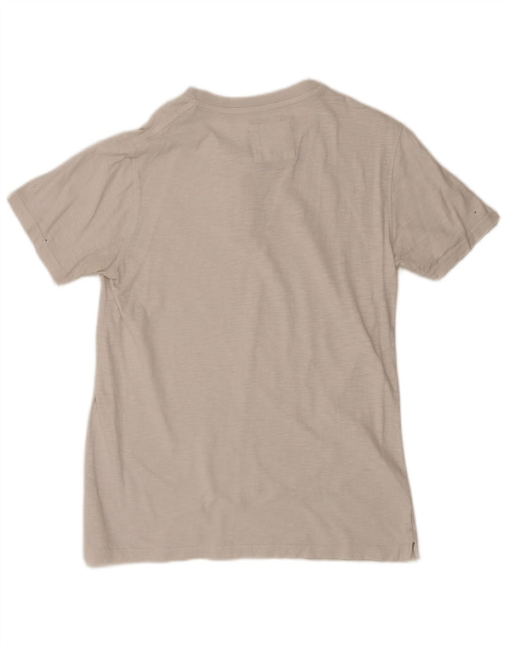 Fat Face Herre T-Shirt Top Medium Hvid Flecked
