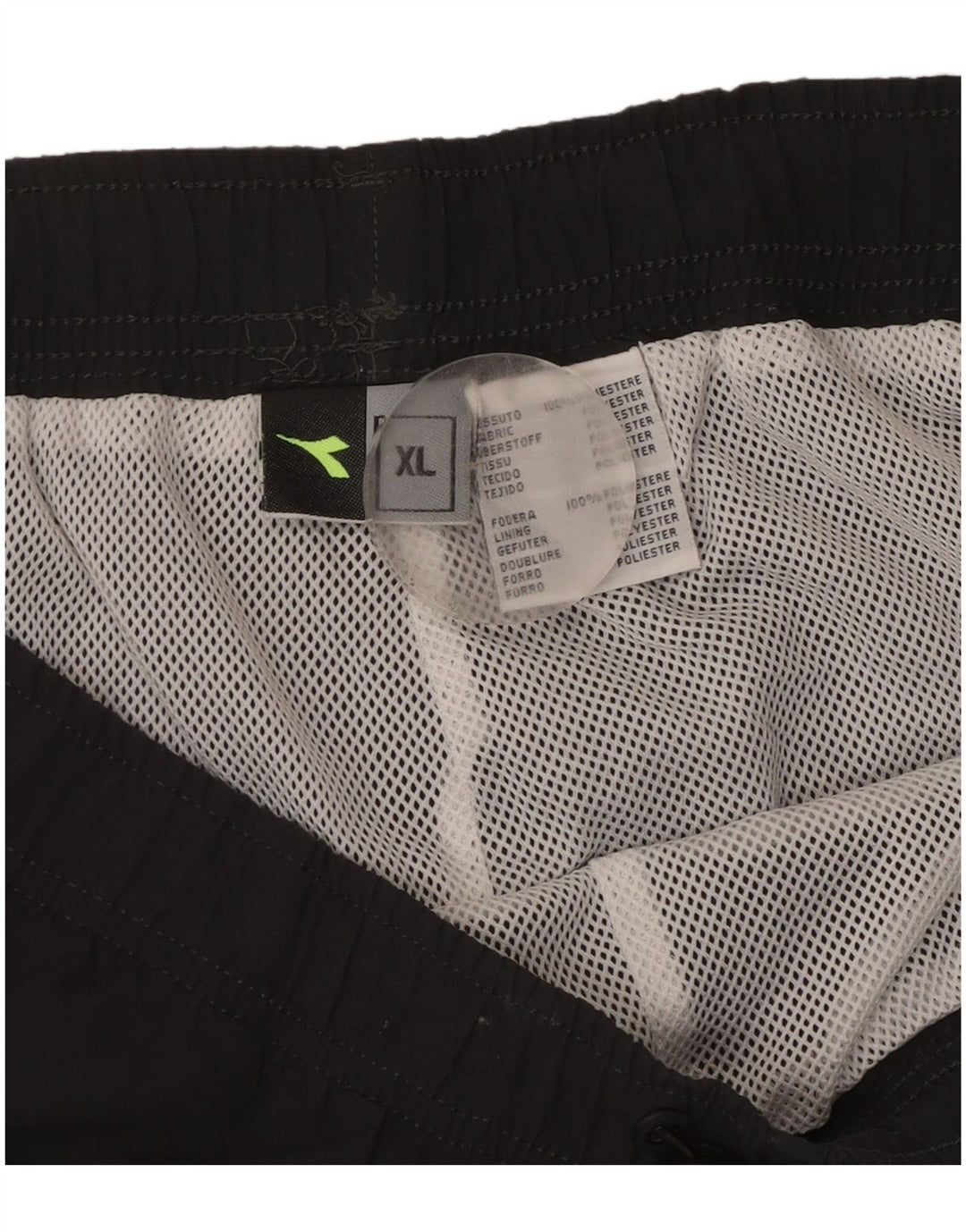 Diadora Herre træningsdragt Bukser XL Sort Colourblock Polyester