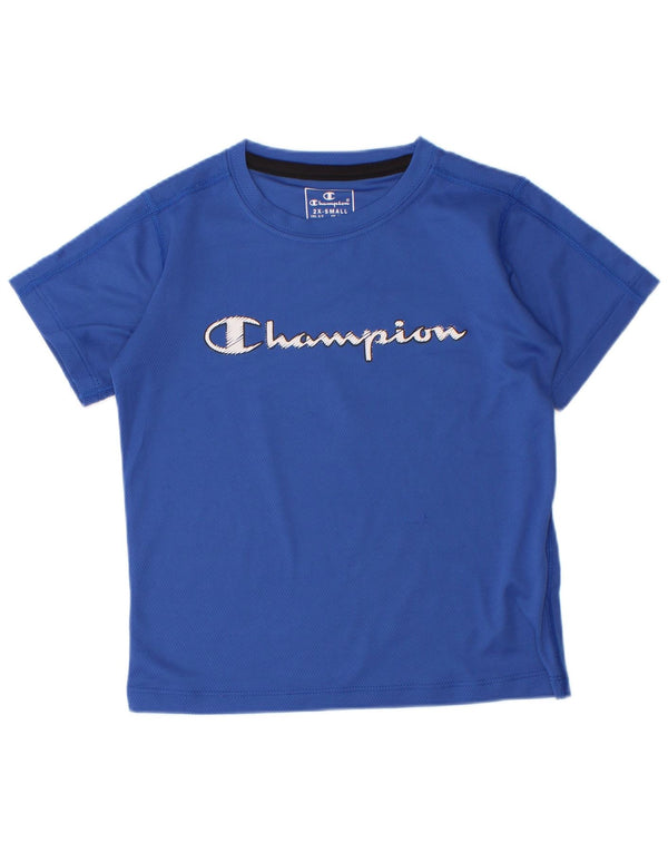 Champion Boys Grafisk T-Shirt Top 3-4 År 2XS Blå Polyester