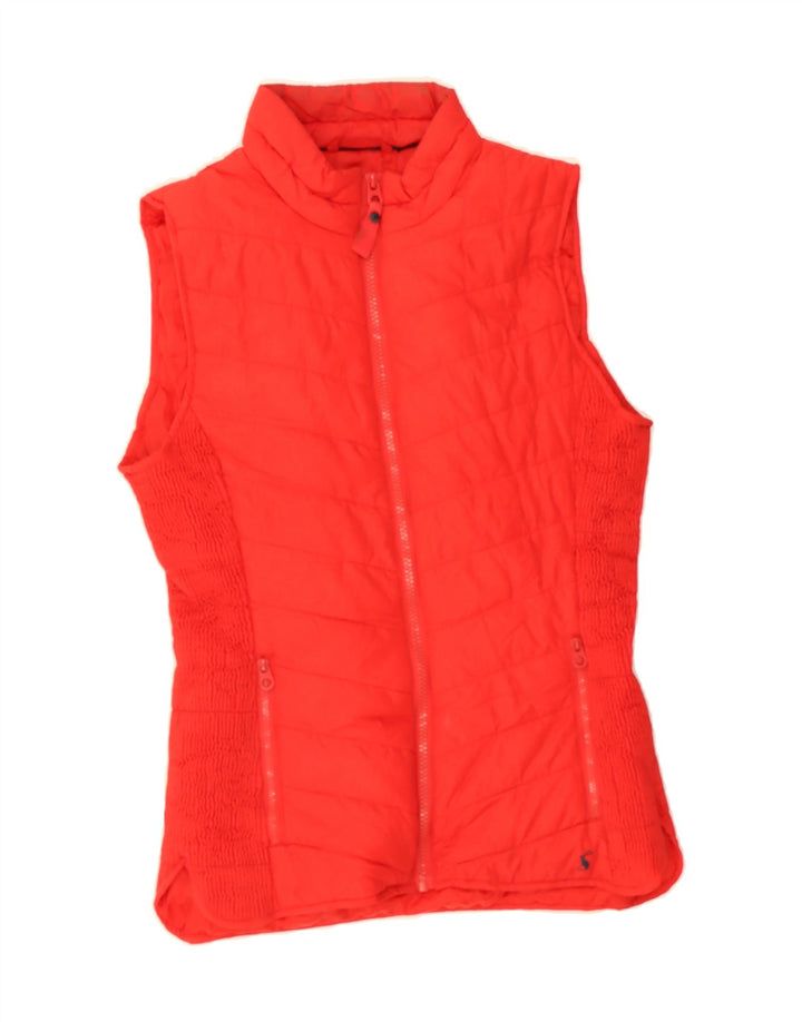 JOULES Womens Padded Gilet UK 12 Medium  Red Polyester Vintage Joules and Second-Hand Joules from Messina Hembry 
