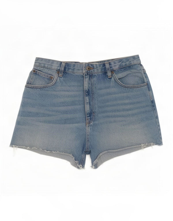 Topshop Dame Denim Shorts UK 18 XL W36 Blå Bomuld
