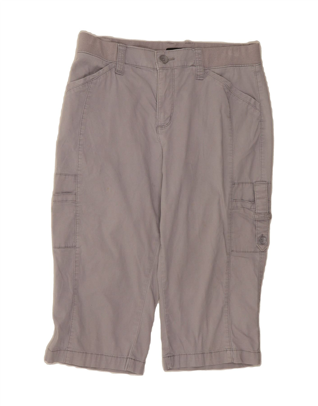 LEE Womens Relaxed Fit Bermuda Cargo Shorts US 6 Medium W28 Grey Cotton Vintage Lee and Second-Hand Lee from Messina Hembry 