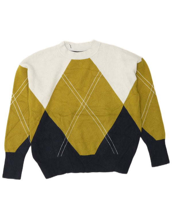 Marks & Spencer Womens Crew Neck Jumper Sweater UK 14 Medium Multicoloured