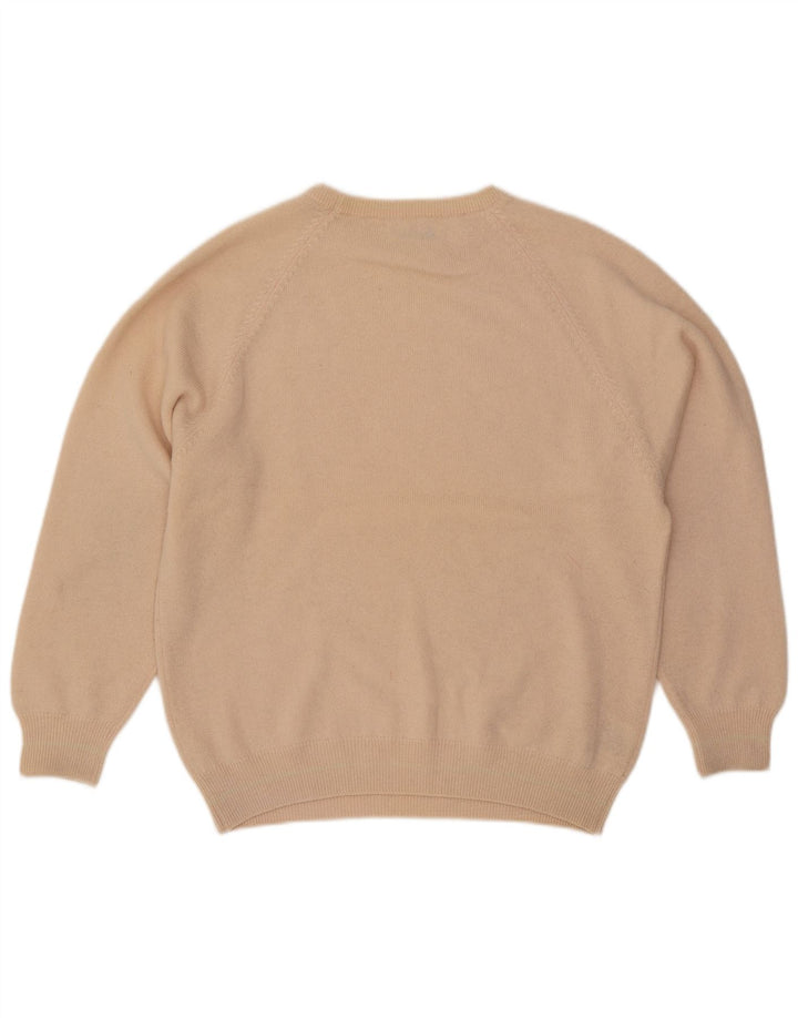 Pringle Herre Loose Fit Jumper Sweater med rund hals lille beige uld