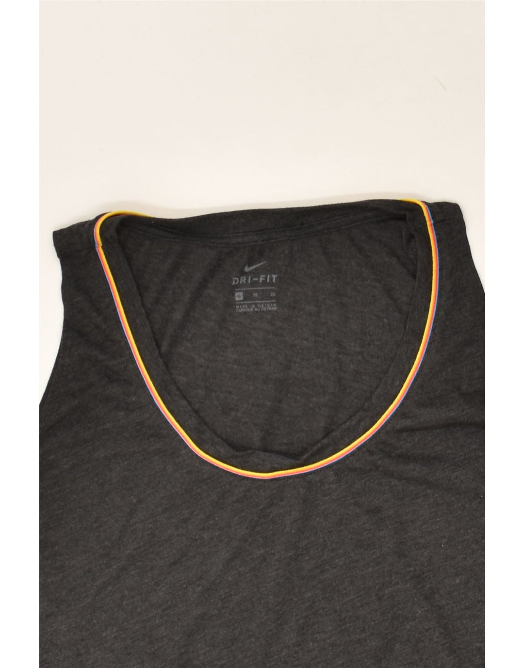 NIKE Womens Dri Fit Vest Top UK 18 XL Grey Flecked | Vintage Nike | Thrift | Second-Hand Nike | Used Clothing | Messina Hembry 