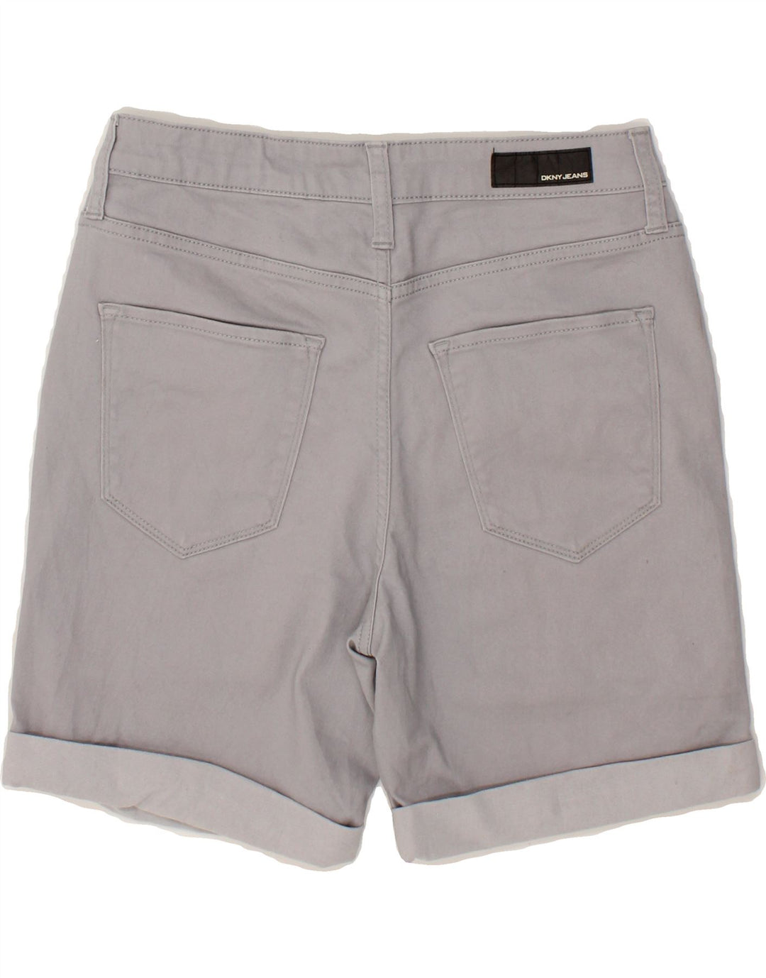 DKNY Womens Casual Shorts US 4 Small W30 Grey Cotton Vintage Dkny and Second-Hand Dkny from Messina Hembry 