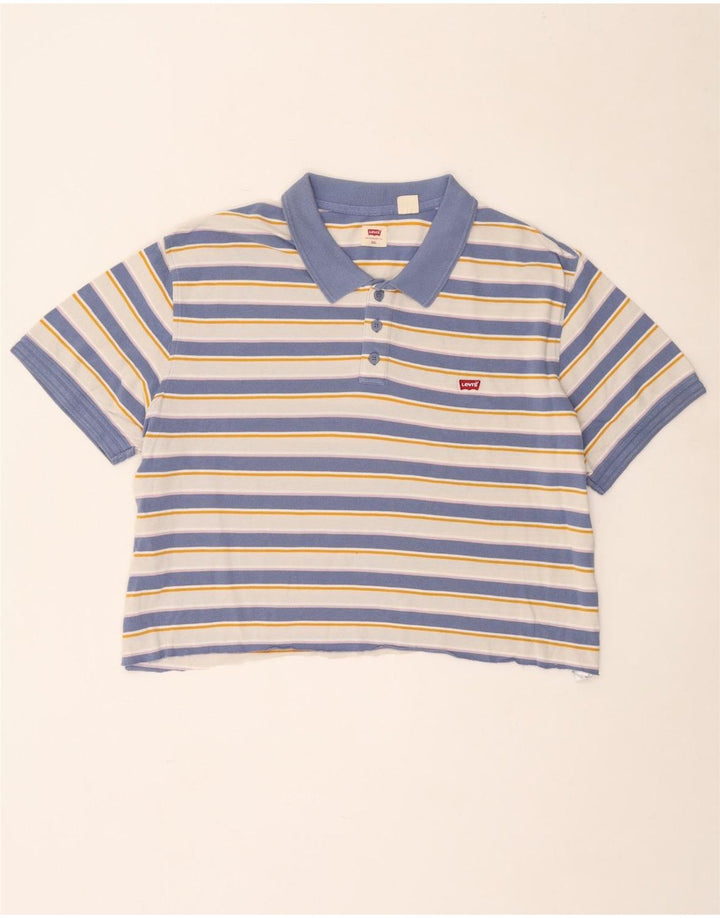 Levi's herre poloshirt 2XL blå stribet