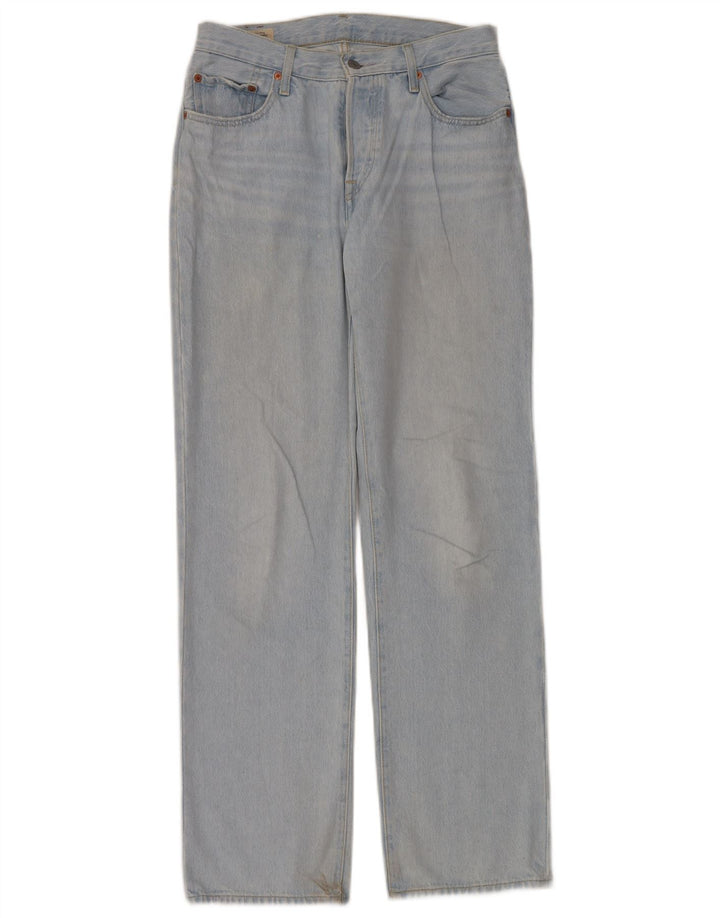 LEVI'S Dame 501 Straight Jeans W26 L32 Blå Bomuld