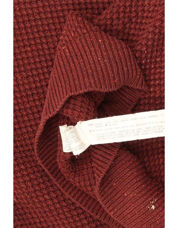 Zara Herre Boat Neck Jumper Sweater XL Rød Bomuld