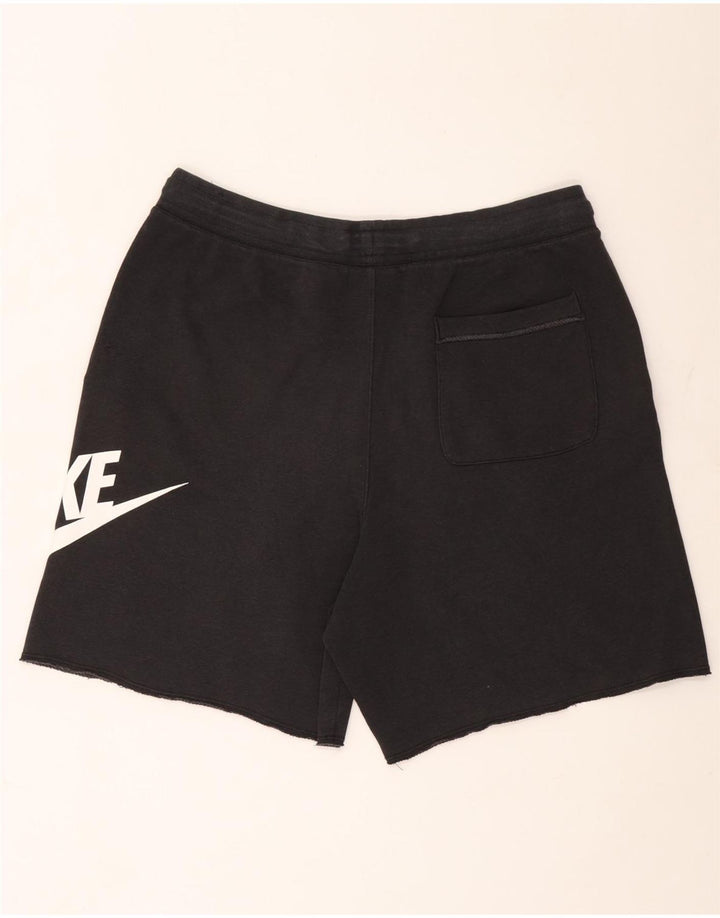 Nike grafiske sportsshorts til mænd, store sorte bomuld