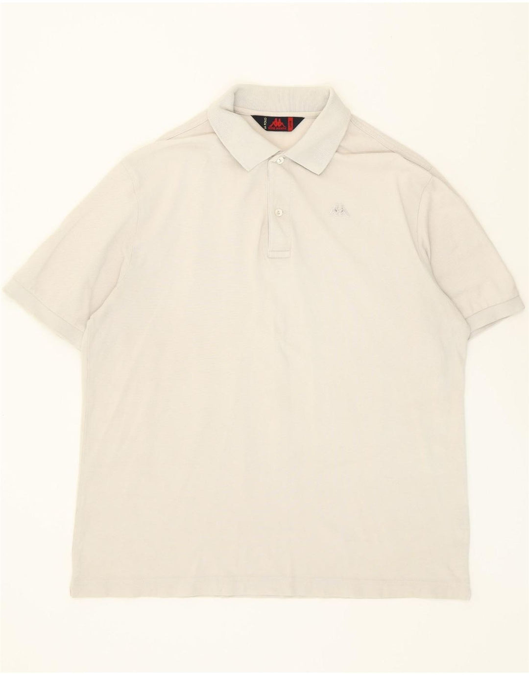 KAPPA Mens Polo Shirt Large White Vintage Kappa and Second-Hand Kappa from Messina Hembry 