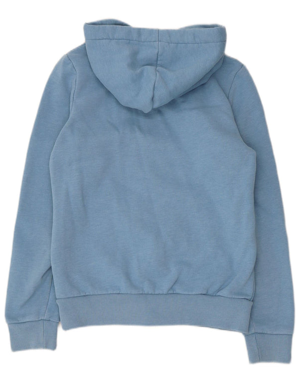 Weird Fish Dame Hættetrøje Sweater UK 10 Small Blue Cotton