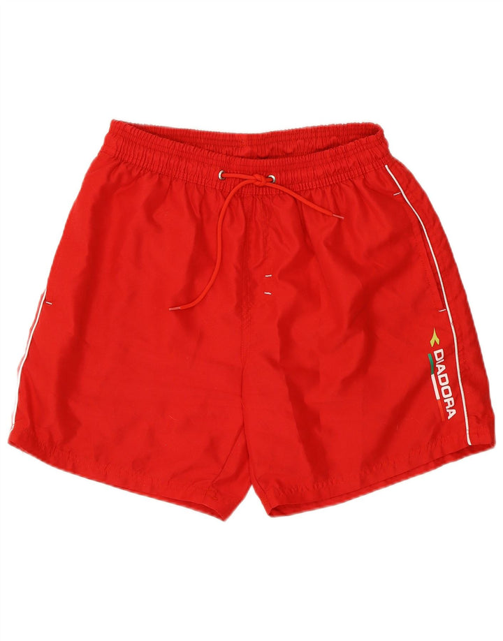Diadora Herre grafiske svømmeshorts Medium Rød Polyester