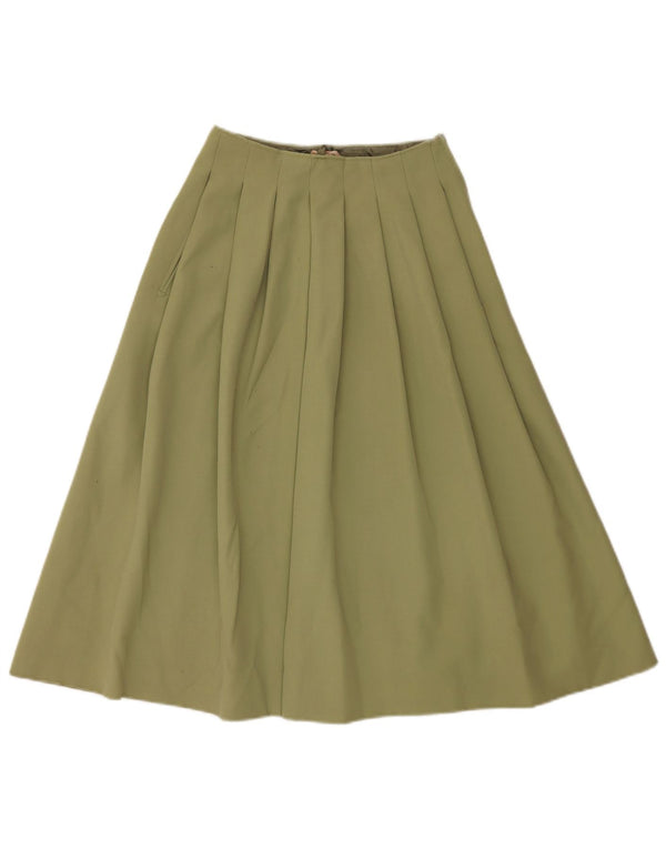 LES COPAINS Plisseret nederdel til kvinder UK 0 2XS W24 Khaki