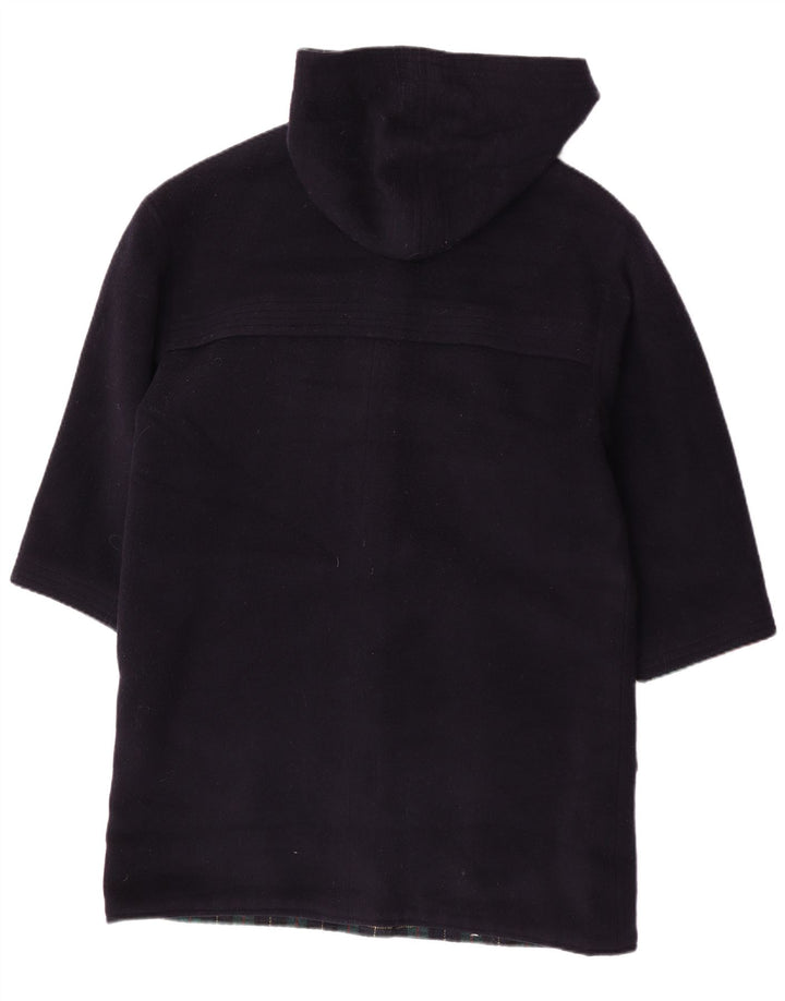 Vintage Dame Hooded Duffel Coat UK 16 Large Navy Blue